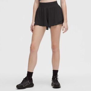 lululemon athletica Black High-Rise Shake It Out Running Shorts-2.5"